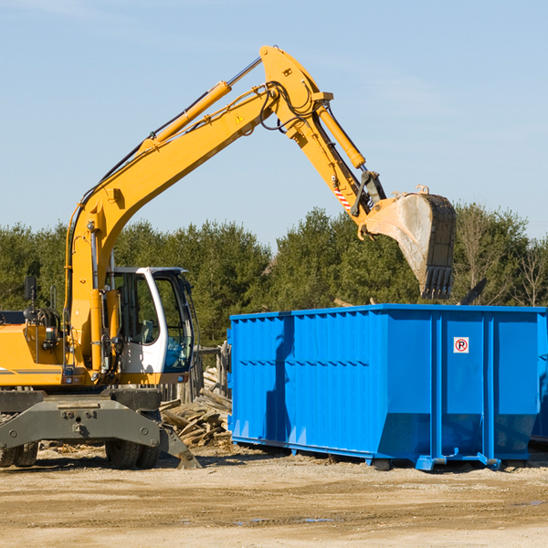 are there any restrictions on where a residential dumpster can be placed in Prewitt NM